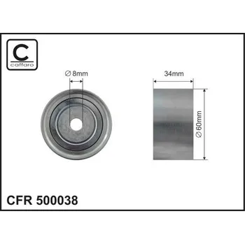 Vratná/vodicí kladka, ozubený řemen CAFFARO 500038