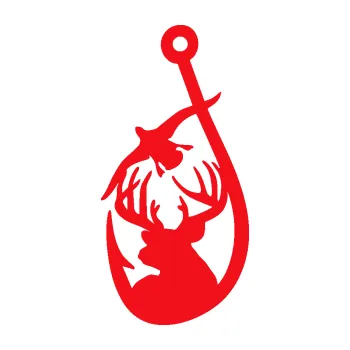 Polep vozidla SAMOLEPKA Myslivost 004 levá jelen, kachna, rybaření (10 - červená) NA AUTO, NÁLEPKA, FÓLIE, POLEP, TUNING, VLASTNÍ TEXT, TISK, AUTOSAMOLEPKY.cz, POLEPY, OBRÁZEK, LOGO, SAMOLEPKY