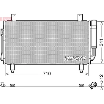Výparník klimatizace Kondenzátor, klimatizace DENSO DCN45006