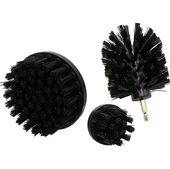 Mycí kartáč na vozidlo SEFIS SADA 3KS KARTÁČOVÝCH NÁSTAVCŮ NA VRTAČKU - TVRDÉ