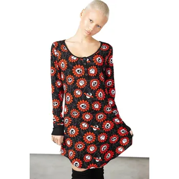 Dámské noční prádlo pyžamo dámské (noční košile) KILLSTAR - Gloom Garden - Black - L