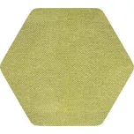 Čalouněný nástěnný Soft panel Luna 17 limetka úhlopříčka 30 cm