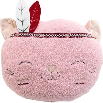 Dekorativní polštářek Douceur d'intérieur Dekorační polštář FANTASY s motivem kočky, 30 x 30 cm