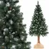 Vánoční stromek Springos Borovice diamantová na kmínku zelená/bílá