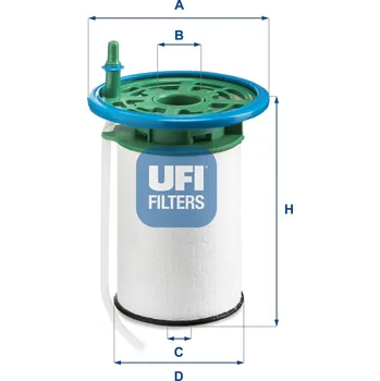 Palivový filtr Palivový filtr UFI 26.053.00
