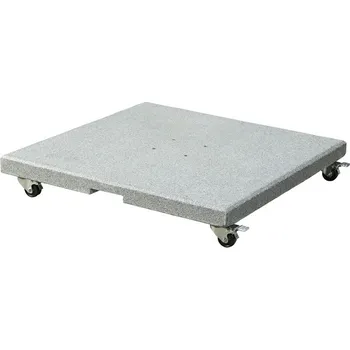 Stojan na slunečník Podstavec Salerno s otočnými kolečky 90 kg Platinum