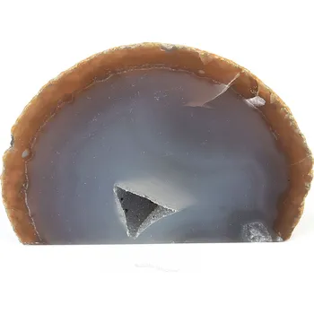 Přírodní kámen Achát geoda s dutinou Brazílie 319g