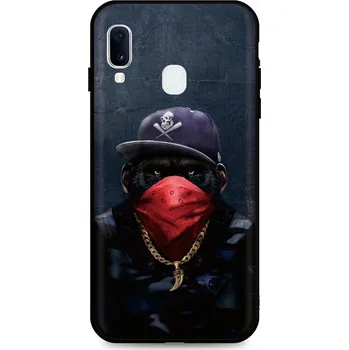 Pouzdro na mobilní telefon Kryt Samsung A20e silikon Monkey Gangster (obal neboli pouzdro na Samsung A20e)