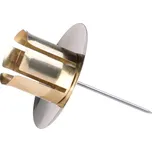 Kovový zápich na svíčku zlatý 21 mm