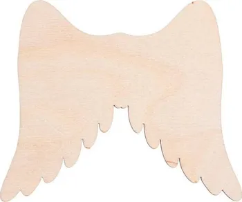 ČistéDřevo Dřevěná andělská křídla I 11 x 9 cm