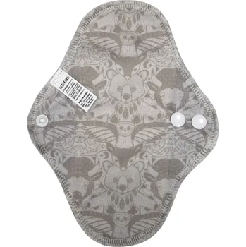 Breberky Slipová vložka (PUL) - Lesní totem, šedý velur (kojenecký plyš)