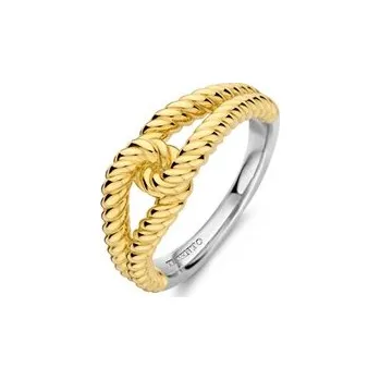 Prsten Zlacený prsten TI SENTO Smyčka 12323SY/54