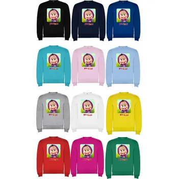 Dívčí mikina Mikina přes hlavu Máša a medvěd Barva: Žlutá, Velikost: 146/152 - 11/12