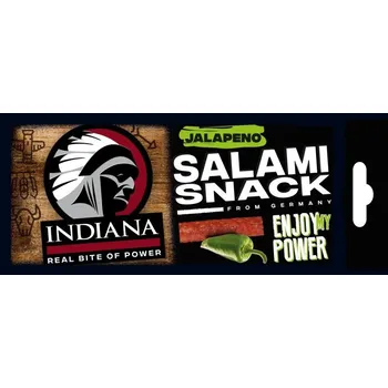 Sušené maso INDIANA Salami Snack Jalapeno 18g