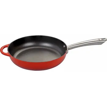 Pánev Litinová Pánev s nerezovou rukojetí Provence 28 cm červená - Küchenprofi Litinová Pánev na pečení s nerezovým úchytem Provence 28 cm červená - Küchenprofi