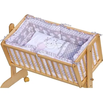 Souprava šperků Výbava do kolébky s nebesy/bez - GUSTO s růžovou - Scarlett, souprava bez nebes