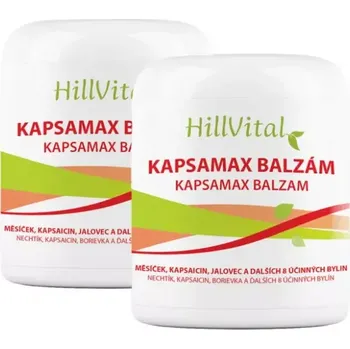 Masážní přípravek HillVital Kapsamax balzám dvojbalení 2x250 ml na ztuhlé svaly a klouby 250 ml