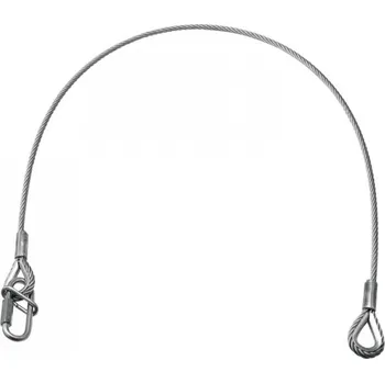 Lanko pro jízdní kolo Lanko jistící UNV-5, 3 mm x 600 mm, stříbrné, do 5 kg