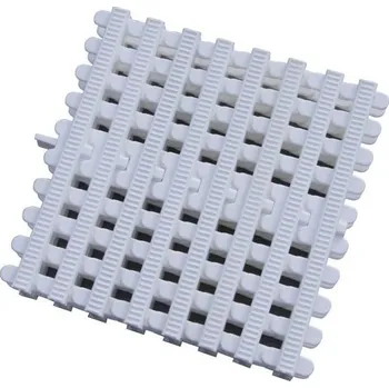 Odvodňovací žlab Přelivový roll-rošt pro veřejné bazény - Bílý - šířka 196 mm, výška 35 mm (43 ks/m)