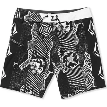 Pánské plavky Plavky Volcom Lido Iconic Mod 19 Black White 32