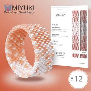 ostatní stavebnice Rukodělná korálková stavebnice MIYUKI. Stavebnice prstenu no. 12