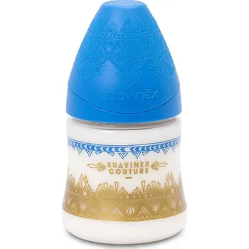 Kojenecká láhev Suavinex Láhev Premium Couture 150 ml silikon tmavě modrá