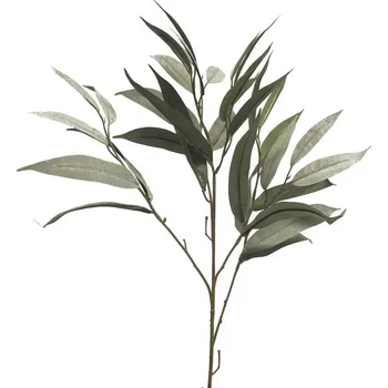 umělá květina umělá větev, Větev Mango list/leaf spray dusty zelená 76cm