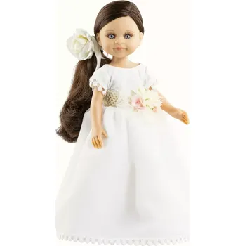 Panenka Realistická panenka Noa v bílých šatech - od Paola Reina ze Španělska (Las Amigas - Paola Reina 32 cm)