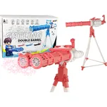 LEAN Toys Pistole na stativu Růžové mýdlové bubliny