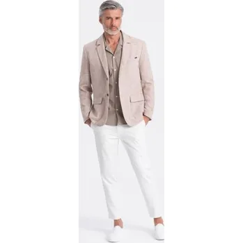 Pánské sako REGULAR světle béžové barvy