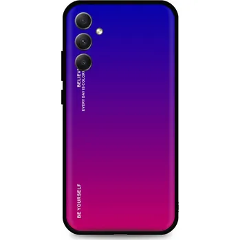Pouzdro na mobilní telefon Kryt Samsung A34 pevný duhový fialový (obal neboli pouzdro na Samsung A34)