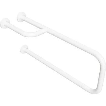 Madlo do koupelny HANDICAP opěrné madlo LEVÉ 760mm, bílá