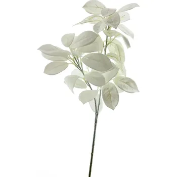 umělá květina umělá větev, Citrus listová větev bílá V70 cm