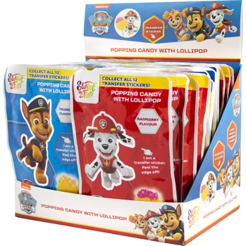 Bonbon Sweet'n Fun Tlapková patrola Lízátko s práškem 36x15g