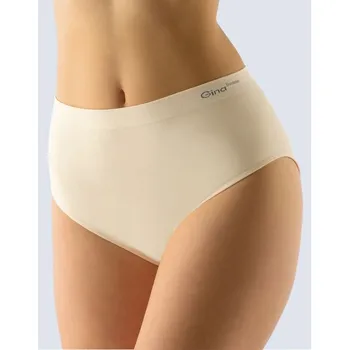 Kalhotky GINA dámské kalhotky klasické mama, větší velikosti, bezešvé, jednobarevné Bamboo PureLine 01001P tělová M/L