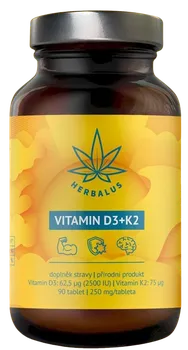 Herbalus Vitamin D3 + K2 90 tbl.