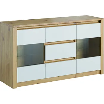 Komoda GALA Prosklená kombinovaná komoda Malta K2D Zvolte provedení: Bílá