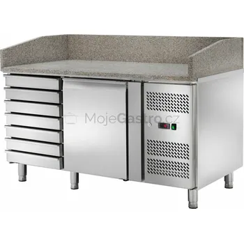 Amitek Stůl pizza chladící AK1612TN 7 neutr.zásuvek 1515x801