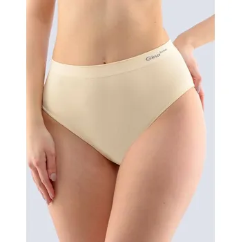 Kalhotky GINA dámské kalhotky klasické mama, větší velikosti, bezešvé, jednobarevné Bamboo PureLine 01001P tělová S/M