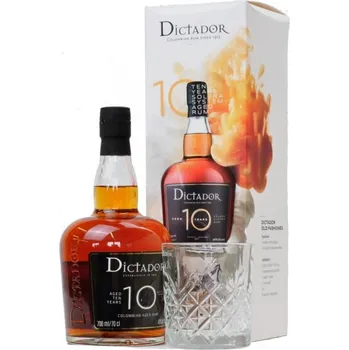Rum Dictador 10YO 0,7l 40% + sklo