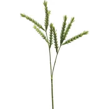 umělá květina Umělé květina, Pšenice (spray) 'flocked' zelená 70 cm