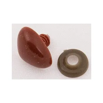 Pro Háčkování Čumáček bezpečnostní, hnědý 15 x 20 mm Počet: 1 ks