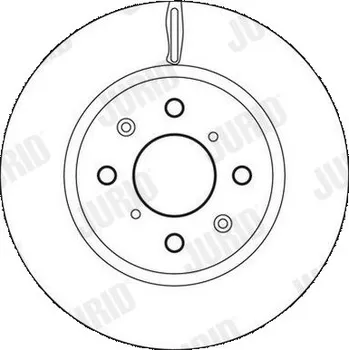 Brzdový kotouč Brzdový kotouč JURID 562694JC
