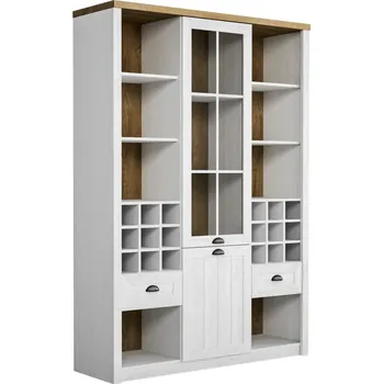 Knihovna GALA Prosklená vitrína W2D2S Prowansja - kredenc