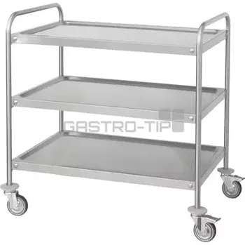 Servírovací stolek Vozík se třemi policemi (800x500x850/940)