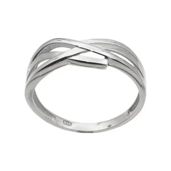 Prsten Zlatý prsten z bílého zlata