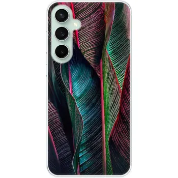 Pouzdro na mobilní telefon Odolné silikonové pouzdro iSaprio - Black Leaves - Samsung Galaxy S23 FE