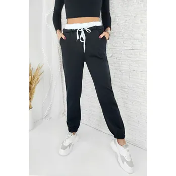 Dámské kalhoty Italian style Černé kalhoty 2434B Velikost: XS-M