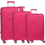 Worldpack Vegas 4w Sada 3 kufrů - růžová