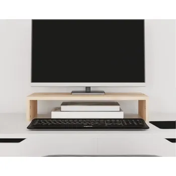 Držák monitoru vidaXL Stojan na monitor 50 x 27 x 10 cm masivní borové dřevo [813944] Barva: Přírodní